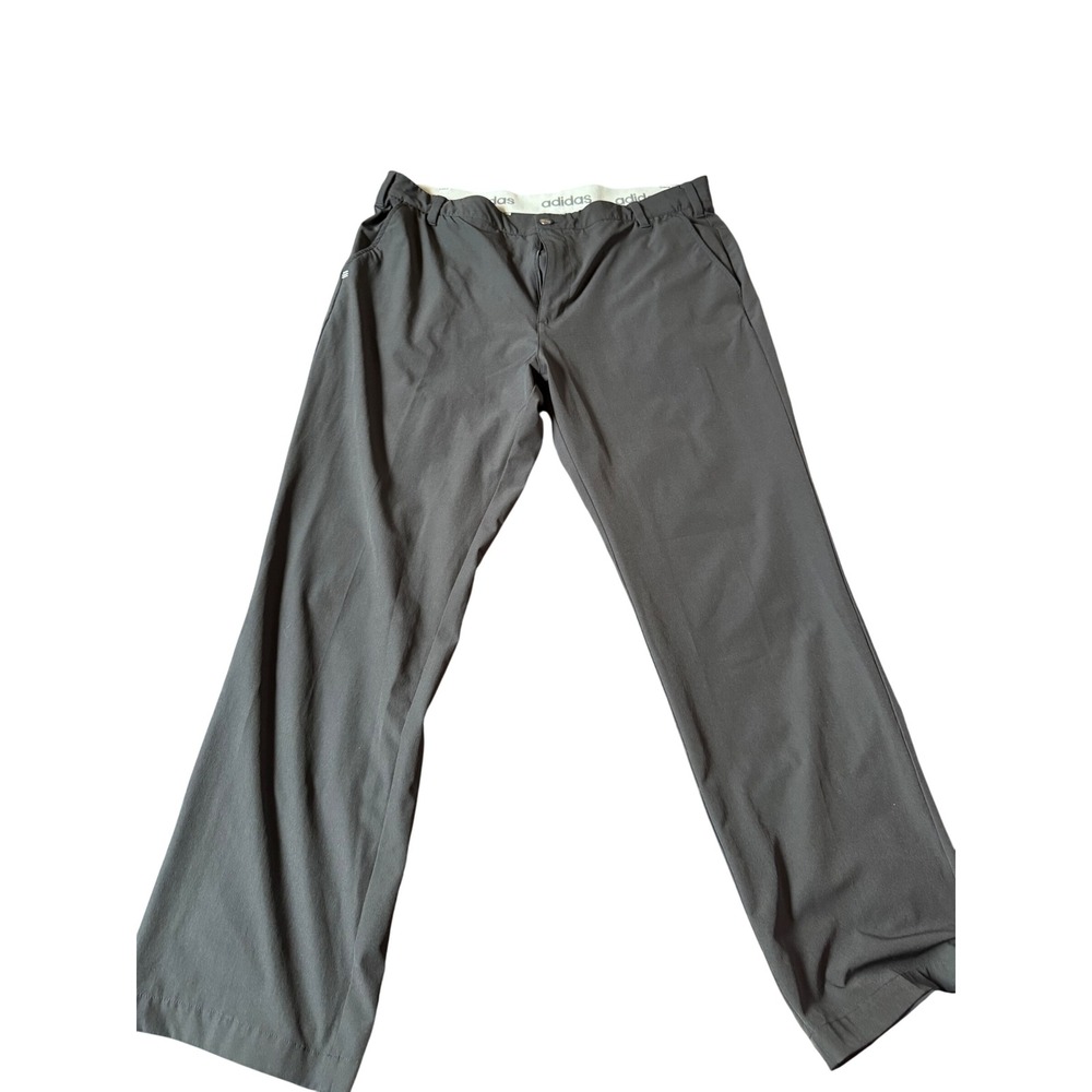 Adidas Golf Pants Mens 40x32 Gray Performance‎ Athletic Elastic Waistband